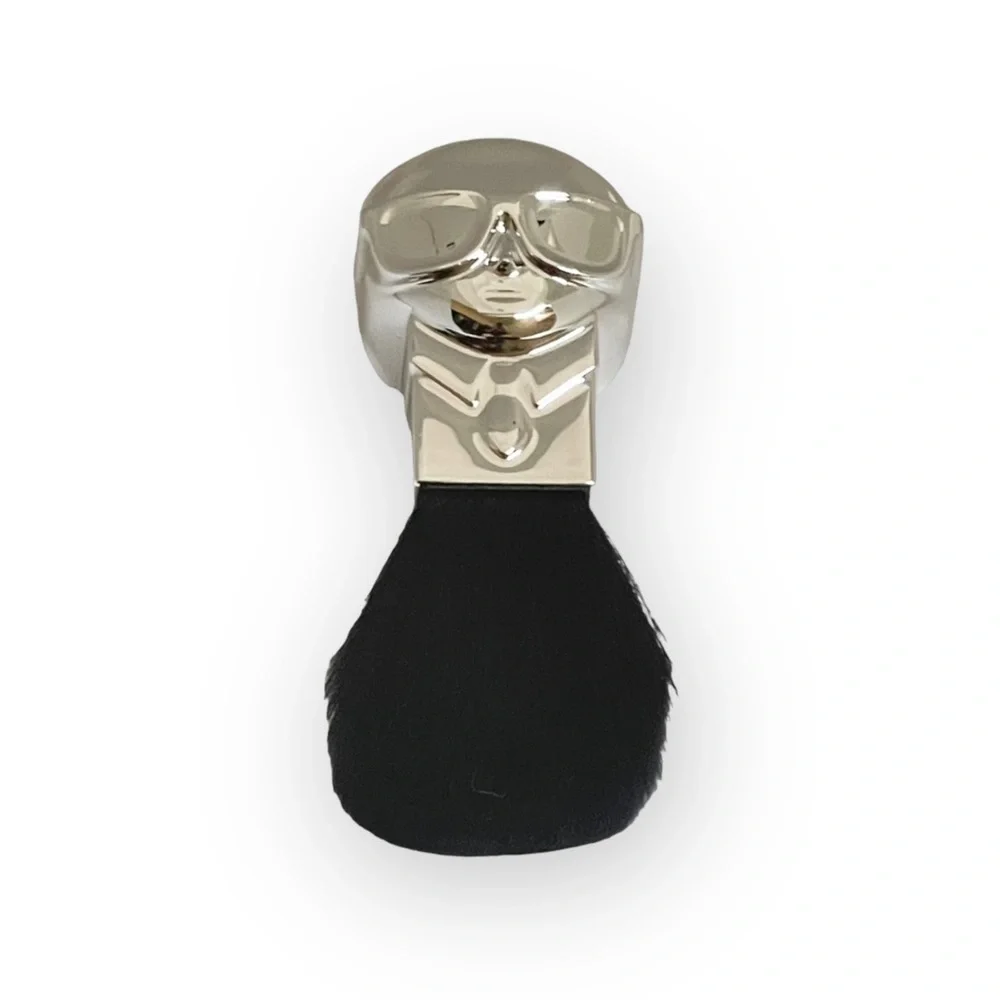 new Karl Lagerfeld + Modelco ꧁ Limited Edition Karl Buki Kabuki Brush ꧁ Silver
